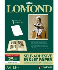 Lomond Self Adhesive Inkjet Photo Paper Glossy A4, 25 sheets