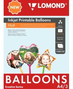 Lomond Inkjet Printable Baloons A4, 3 sheets (Ball/Heart/Star) double sided