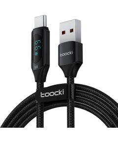 Toocki Charging Cable USB A-C, 1m, 66W (Black)
