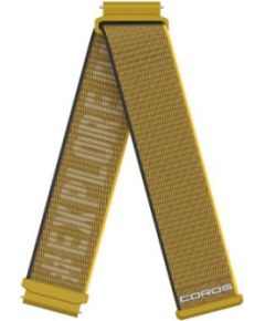 COROS 20mm Nylon Band - Yellow, APEX 2, PACE 2, APEX 42