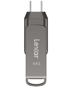 MEMORY DRIVE FLASH USB3.1 64GB D400 LJDD400064G-BNQNG LEXAR