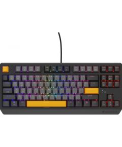 Klaviatūra Genesis THOR 230 TKL ANCHOR GRAY NEGATIVE US RGB OUTEMU RED