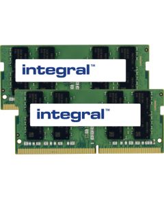 Integral 32GB (2X16GB) LAPTOP RAM MODULE KIT DDR4 2133MHZ PC4-17000 UNBUFFERED NON-ECC SODIMM 1.2V 1GX8 CL15, 32 GB, 2 x 16 GB, DDR4, 2133 MHz, 260-pin SO-DIMM