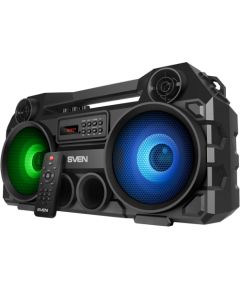 Speaker SVEN PS-580, black (36W, TWS, Bluetooth, FM, USB, microSD, LED-display, RC, 2000mA*h)