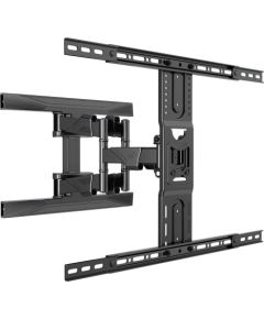 Electriclight TV stiprinājums pie sienas 45-75 collas, līdz 45 kg, melns - NB P 6