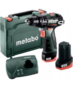 Akumulatora triecienurbjmašīna-skrūvgriezis Metabo PowerMaxx SB BL; 12 V; 2x2,0 Ah akum.
