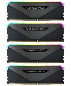 Corsair DDR4 - 128GB - 3200- CL - 16 Vengeance RGB RT Quad Kit black