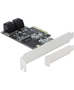 DeLOCK 4P SATA & 1Slot M.2 PCIe x4 -LP