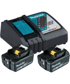 Piederumu komplekts Makita Powerpack; 18V; 2x6,0 Ah + DC18RC