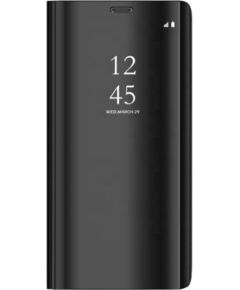 Mocco Clear View Cover Case Grāmatveida Maks Telefonam Samsung Galaxy A15 4G / A15 5G Melns