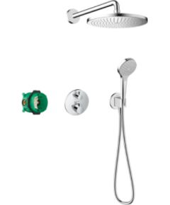 Hansgrohe dušas sistēma ar iebūvējamu termostatu Ecostat S Croma 280 1jet, hroms