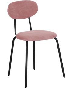 Chair KATO 42x48xH79cm, mauve pink corduroy