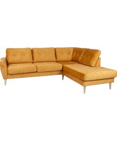 Corner sofa HEIVI RC, yellow velvet