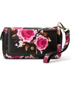 Evelatus Universal  Wallet Zipper Design Flower Black