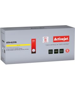 Activejet ATH-415YN toner for HP printer; Replacement HP 415A W2032A; Supreme; 2100 pages; Yellow, with chip