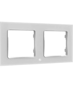 Switch frame double Shelly (white)