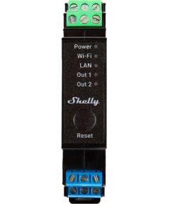 DIN Rail Smart Switch Shelly Pro 2PM with power metering, 2 channels