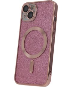 Mocco Glitter Chrome MagSafe Case Silikona Apvalks Priekš Apple iPhone 15 Plus