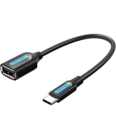 Adapter USB-C 2.0 M to F USB-A OTG Vention CCSBB 0.15m (Black)