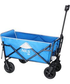 Saliekami kempinga ratiņi NC1606 FOLDING WAGON GRAY-BLUE NILS CAMP