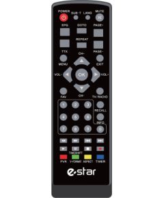 Estar Distancinis remote control unit STB T2-535/536 Black