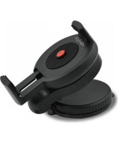Univers. Car Holder Orbit Suc.Cup,360°Rot up to 6" By Fonex Black
