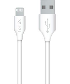 Data Cable USB to Lightning 10W 1.5m By Fonex White