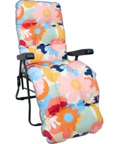 Deck chair BADEN-BADEN nordic floral pad