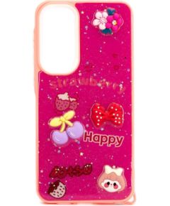 iLike Samsung  Galaxy A35 EPOXY CARTOON COVER Rose Red