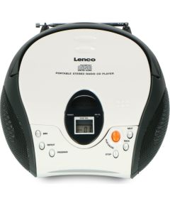 Portable stereo FM radio with CD player Lenco SCD24WH