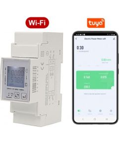 Vienfāzes elektrības skaitītājs | Multi tarifu | Wi-Fi | Tuya aplikācija | Iebūvēts Relejs