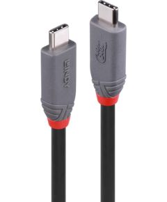 CABLE USB4 240W TYPE C 2M/40GBPS ANTHRA LINE 36958 LINDY