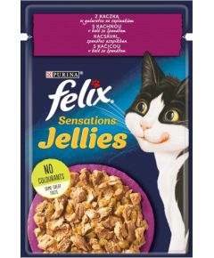 Purina FELIX Sensations Duck and spinach - wet cat food - 85 g
