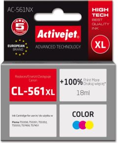 Activejet AC-561NX Printer Ink for Brother, Replacement Canon CL-561XL; Supreme; 18 ml; Color