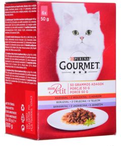 Purina GOURMET Mon Petit Meat Mix - wet cat food - 6 x 50 g