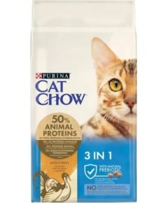 Purina Cat Chow 3in1 cats dry food 15 kg Adult Turkey