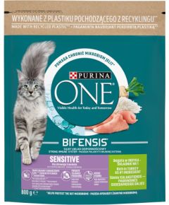 PURINA One Bifensis Adult Sensitive - dry cat food - 800 g