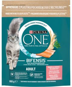 PURINA One Bifensis Adult Salmon - dry cat food - 800 g