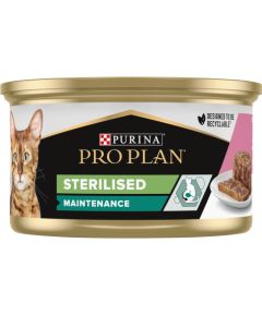 PURINA Pro Plan Sterilised Pate with salmon and tuna - wet cat food - 85 g