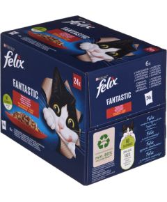 Purina Felix Fantastic country flavors in jelly - Wet food for cats - 24x 85g