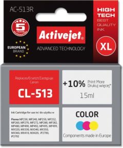 Activejet AC-513R Ink cartridge (replacement for Canon CL-513; Premium; 15 ml; color)