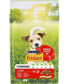 Purina FRISKIES Mini Menu Beef with Vegetables - dry dog food - 1.5 kg