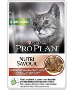 PURINA Pro Plan Cat Sterilised Beef - wet cat food - 85 g