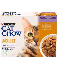 PURINA Cat Chow Lamb, Green Beans - wet cat food - 10x85 g