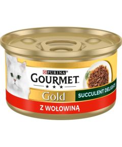PURINA Gourmet Gold Succulent Delights Beef - wet cat food - 85g