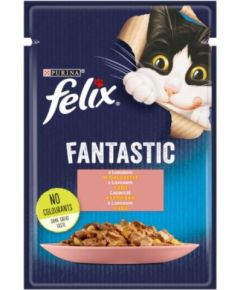 Purina FELIX Fantastic with salmon in jelly - wet food for cats - 85g