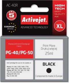 Activejet AC-40R ink (replacement for Canon PG-40/PG-50; Premium; 25 ml; black)
