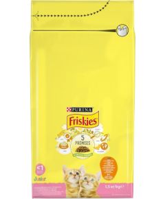 Purina FRISKIES Junior Chicken with Vegetables and Milk - Dry Cat Food - 1.5 kg
