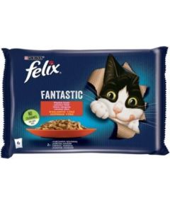 Purina Felix Fantastic in jelly Beef with Chicken 340 g (4 x 85 g)