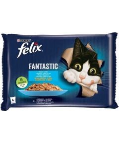 Purina Felix Fantastic Salmon in Jelly + Plaice in Jelly 4x85 g